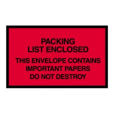 Packing List/Invoice Enclosed Envelopes