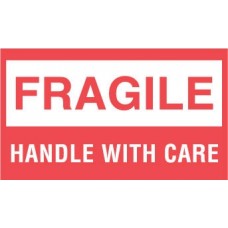 Fragile Handle With Care 3 X 5 (C)