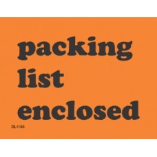 3X4 Packing List Enclosed. (Fluorescent)