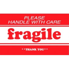 Fragile Please Handle With Care Thankyou 2 X 3 (B)