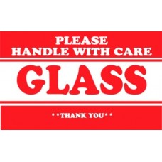 Glass Please Handle With Care Thank You 3 X 5 ( C )