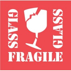 Glass  Fragile 4 X 4(C)
