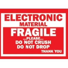 Fragile Elec. Mat'L 3X4 (C)