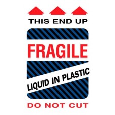 Fragile Liquid In Plastic 6 X 4(D