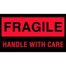 Fragile Handle With Care  3 X 5 (C)