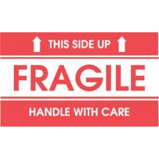 Fragile-This Side Up-Handle With Care 3 X 5 (C)