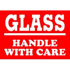 Glass Handle With Care 3 X 4 Label(C)