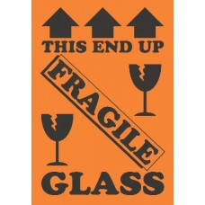 This End Up Fragile Glass 4X6(D0