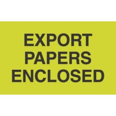 Export Papers Enclosed 3 X 5(C