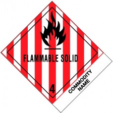 Flammable Solid Nos 4 X 4 3/4(D)