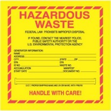 Hazardous Waste 6X6 (C)