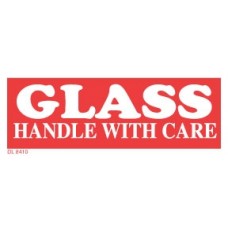 Glass Handle With Care 1-1/2 X 4(B)