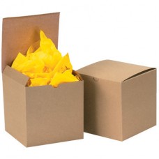 4" x 4" x 4" Kraft Gift Boxes
