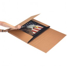 38" x 26" x 6" Kraft Jumbo Corrugated Bookfolds