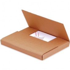 12 1/8" x 9 1/8" x 2" Kraft Corrugated Bookfolds