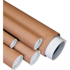 2 1/2" x 26" Kraft Mailing Tubes with Caps