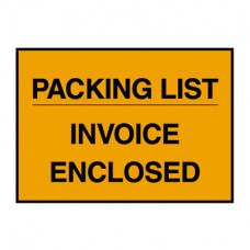 4 1/2" x 5 1/2" "Packing List / Invoice Enclosed" Envelopes