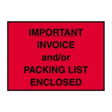 4 1/2" x 6" "Packing List / Invoice Enclosed" Envelopes