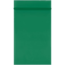 2 x 3" - 2 Mil Green Reclosable Poly Bags