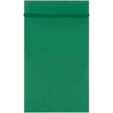 2 x 3" - 2 Mil Green Reclosable Poly Bags