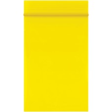 2 x 3" - 2 Mil Yellow Reclosable Poly Bags