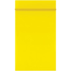 2 x 3" - 2 Mil Yellow Reclosable Poly Bags