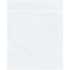 3 x 3" - 2 Mil White Reclosable Poly Bags