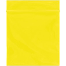 3 x 3" - 2 Mil Yellow Reclosable Poly Bags