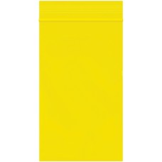 3 x 5" - 2 Mil Yellow Reclosable Poly Bags