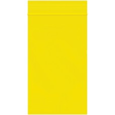 3 x 5" - 2 Mil Yellow Reclosable Poly Bags