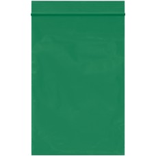 4 x 6" - 2 Mil Green Reclosable Poly Bags