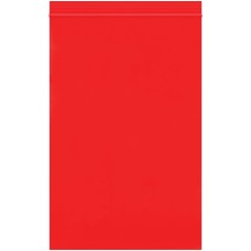 6 x 9" - 2 Mil Red Reclosable Poly Bags