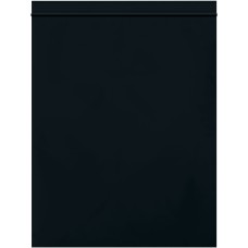 8 x 10" - 2 Mil Black Reclosable Poly Bags