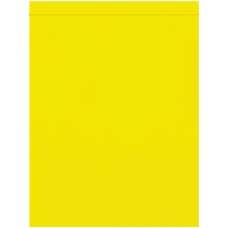 8 x 10" - 2 Mil Yellow Reclosable Poly Bags