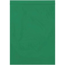 9 x 12" - 2 Mil Green Reclosable Poly Bags