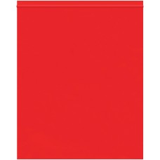 10 x 12" - 2 Mil Red Reclosable Poly Bags