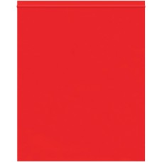 10 x 12" - 2 Mil Red Reclosable Poly Bags