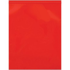 12 x 15" - 2 Mil Red Reclosable Poly Bags